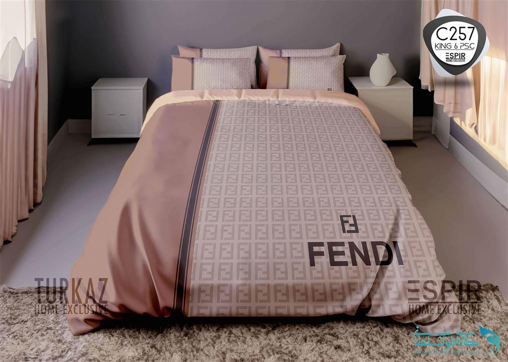 روتختی طرح FENDI دونفره برند Espir کد C257